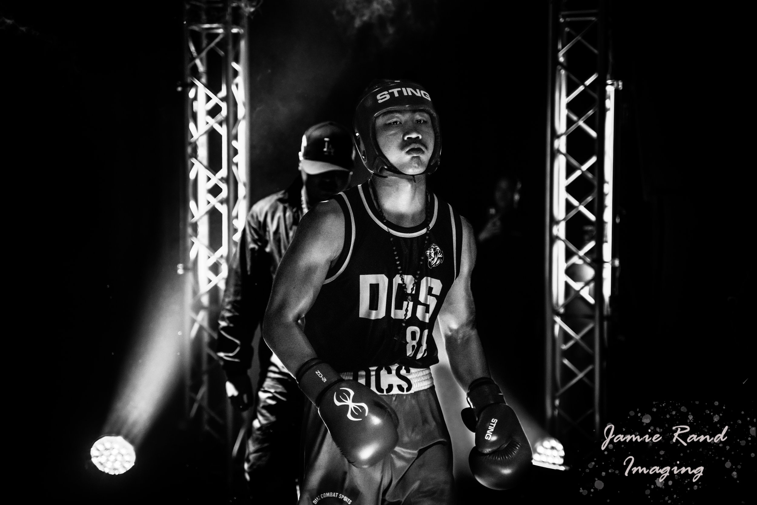 Boxer entering the ring at the 2026 PNW Regional Golden Gloves